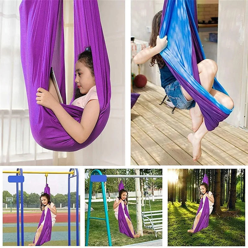 Stretch Knit Cocoon Hanging Pod Swing