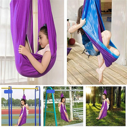 Stretch Knit Cocoon Hanging Pod Swing