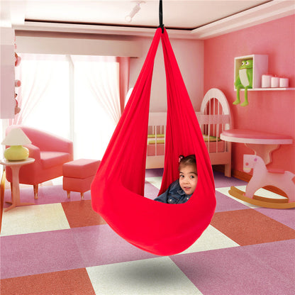 Stretch Knit Cocoon Hanging Pod Swing
