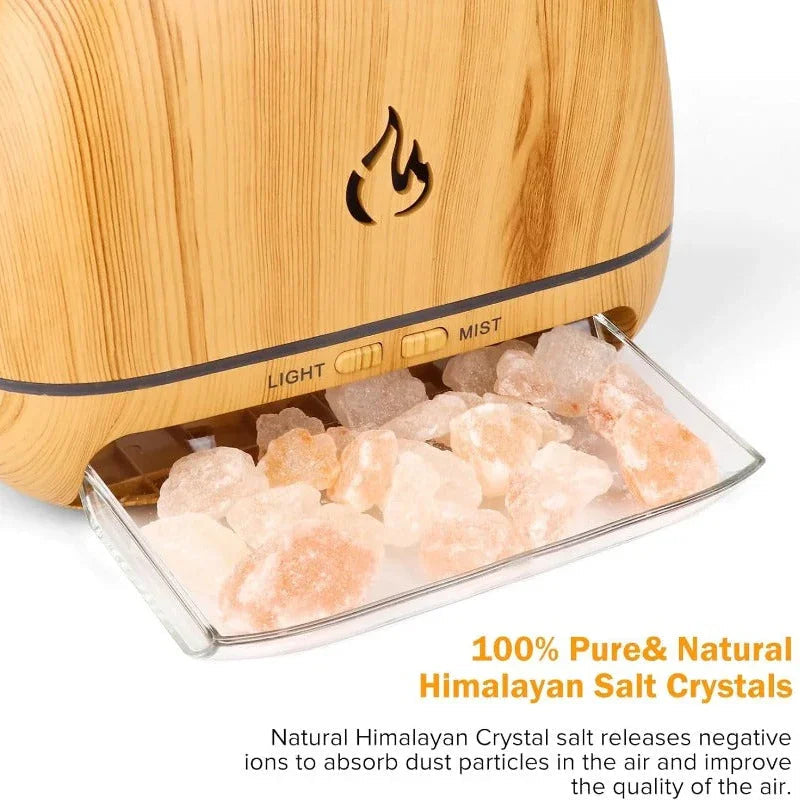 Himalayan Salt Ultrasonic Diffuser Table Lamp