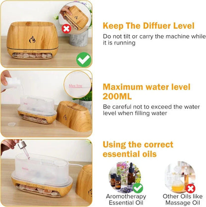 Himalayan Salt Ultrasonic Diffuser Table Lamp