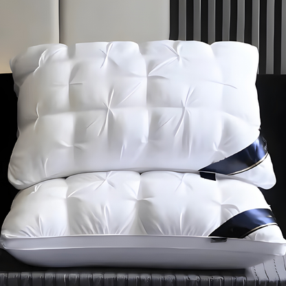 Down-Filled Minimalist Tufted Bed Pillow