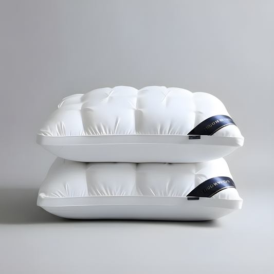 Down-Filled Minimalist Tufted Bed Pillow