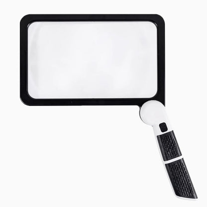 Minimalist Lighted Rectangular Handheld Magnifier