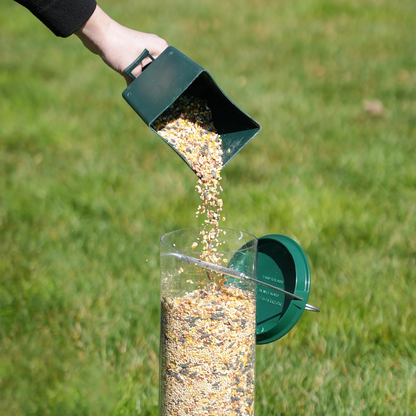 Powder-Coated Metal Multi-Port Tube Bird Feeder