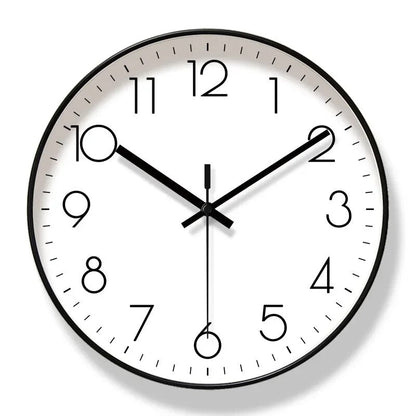 Metal Frame Oversized Numerals Wall Clock
