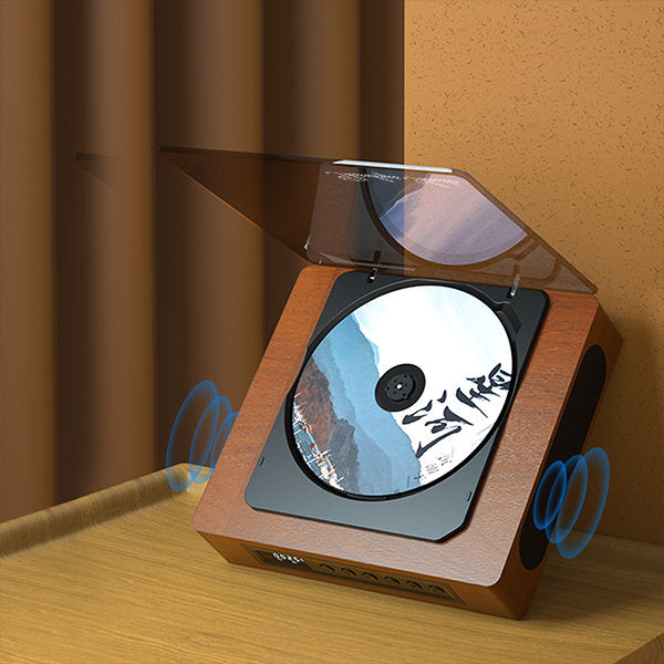 Wood Top-Loading CD Player