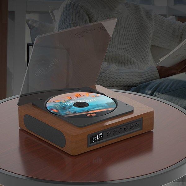 Wood Top-Loading CD Player