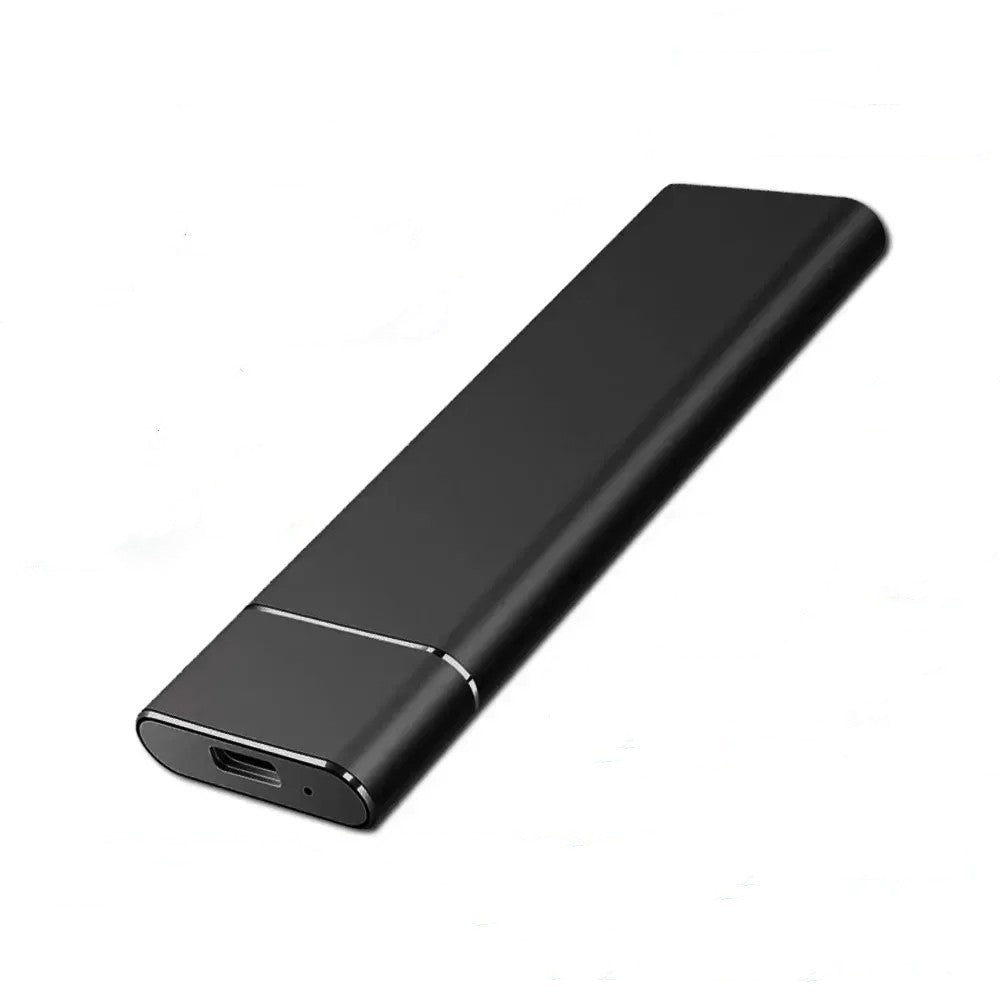Minimalist Anodized Aluminum Slim USB-C Portable SSD