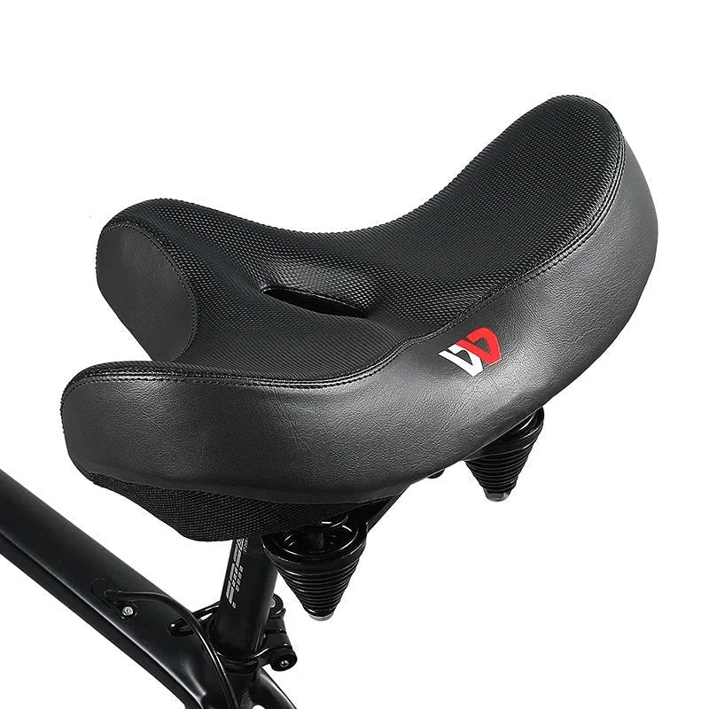 PU Leather Ergonomic Coil Suspension Bicycle Saddle