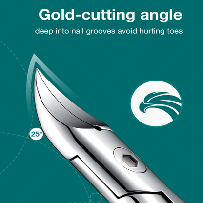 Stainless Steel Curved Precision Toenail Clipper