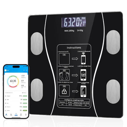 Tempered Glass Four Electrodes Body Composition Scale