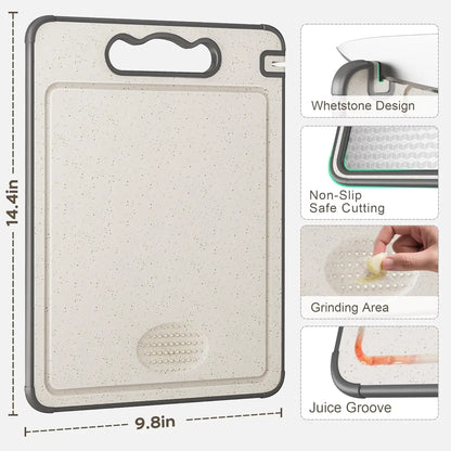 Textured Stainless Steel Reversible Cutting Board