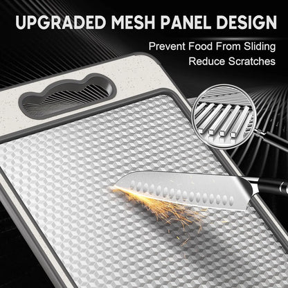 Textured Stainless Steel Reversible Cutting Board