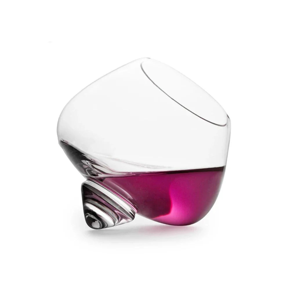 Weighted Glass Rocking Whiskey Glass