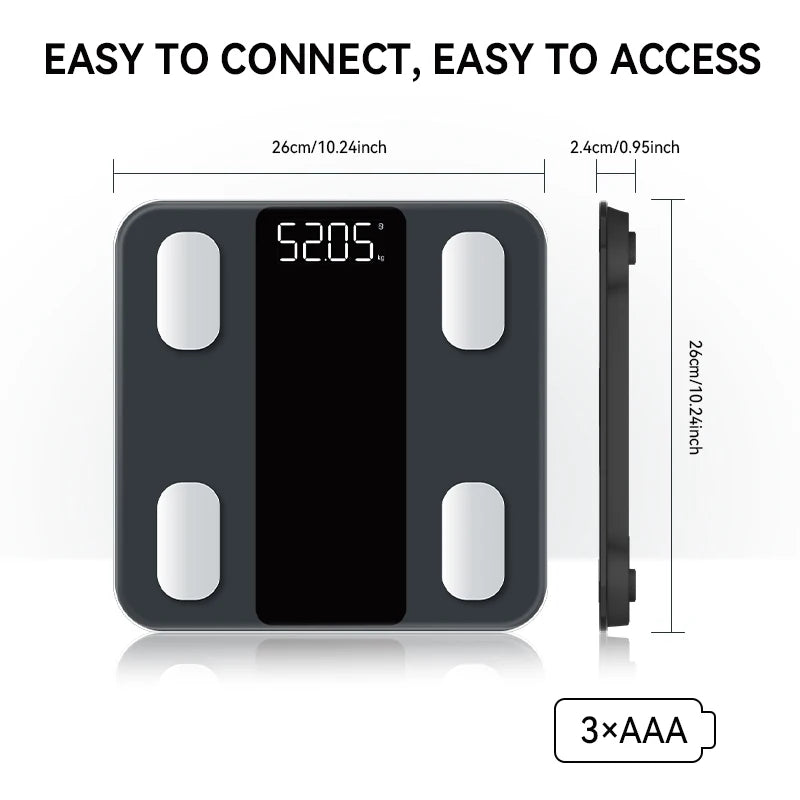 Tempered Glass Four-Sensor Body Composition Scale