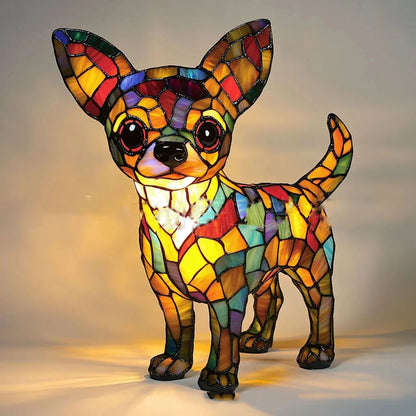 Stained Glass Cat Table Lamp