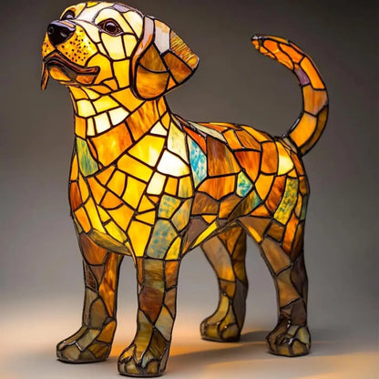 Stained Glass Cat Table Lamp