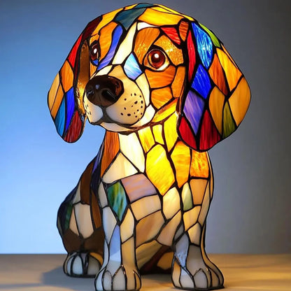 Stained Glass Cat Table Lamp