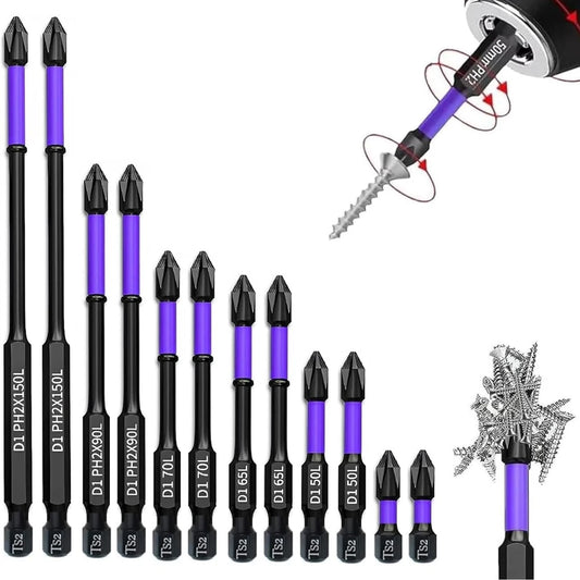 Hardened Alloy Magnetic Screwdriver Bit Set