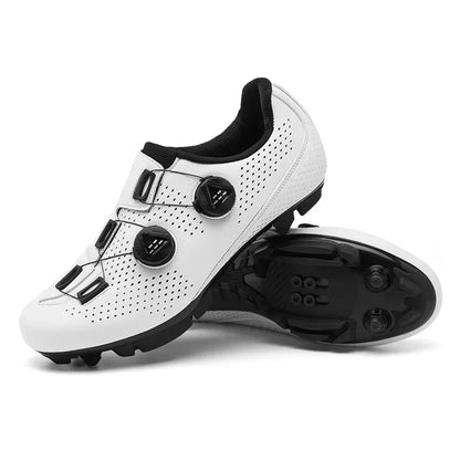 Synthetic Leather Dual-Dial Closure Road Cycling Shoe