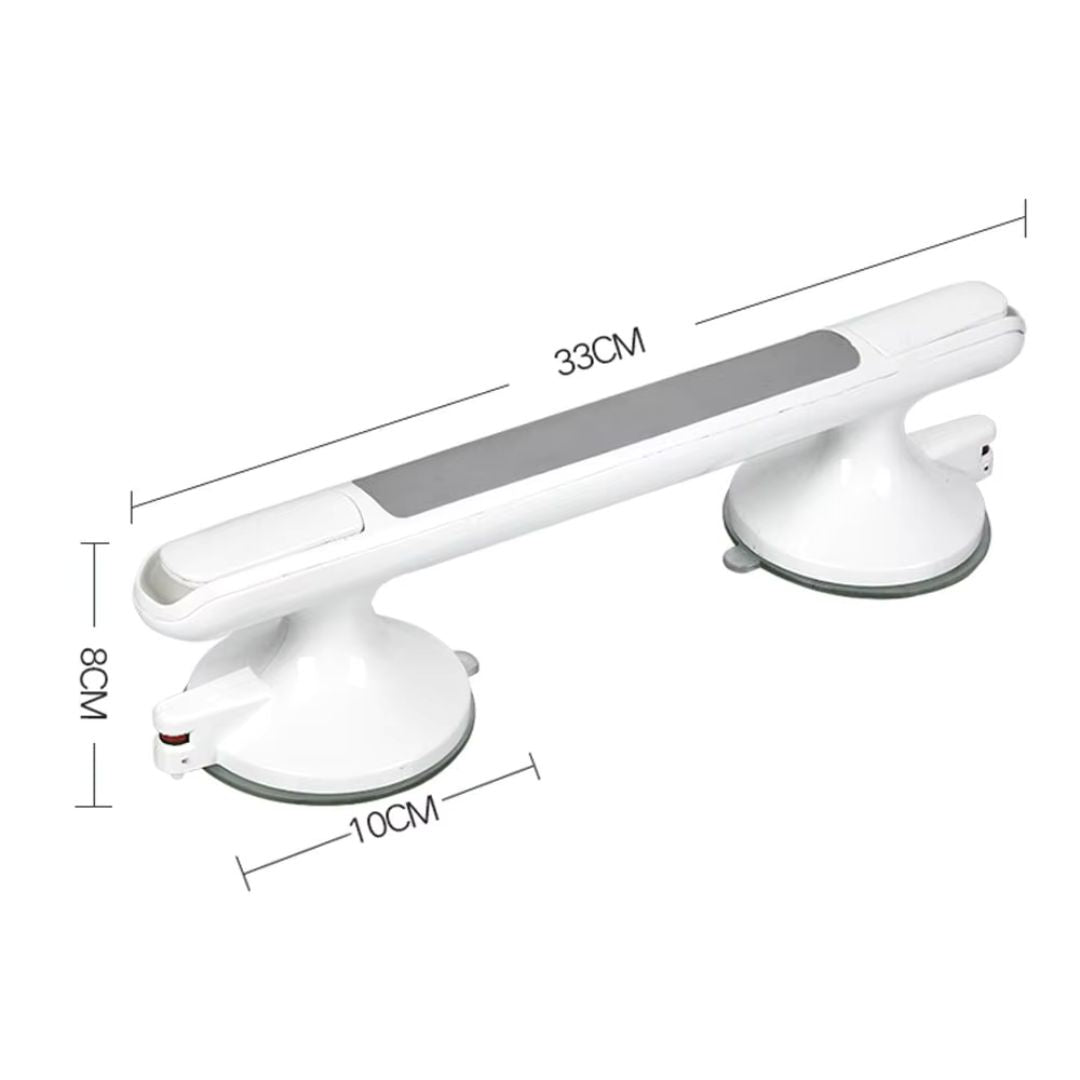 Minimalist Suction-Mount Shower Grab Bar