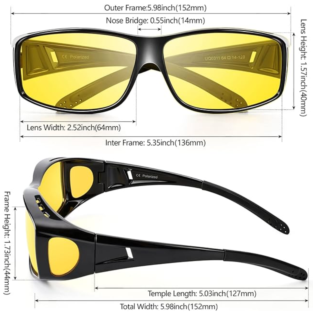 Polycarbonate Wraparound Driving Glasses