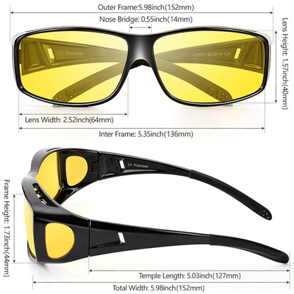 Polycarbonate Wraparound Driving Glasses