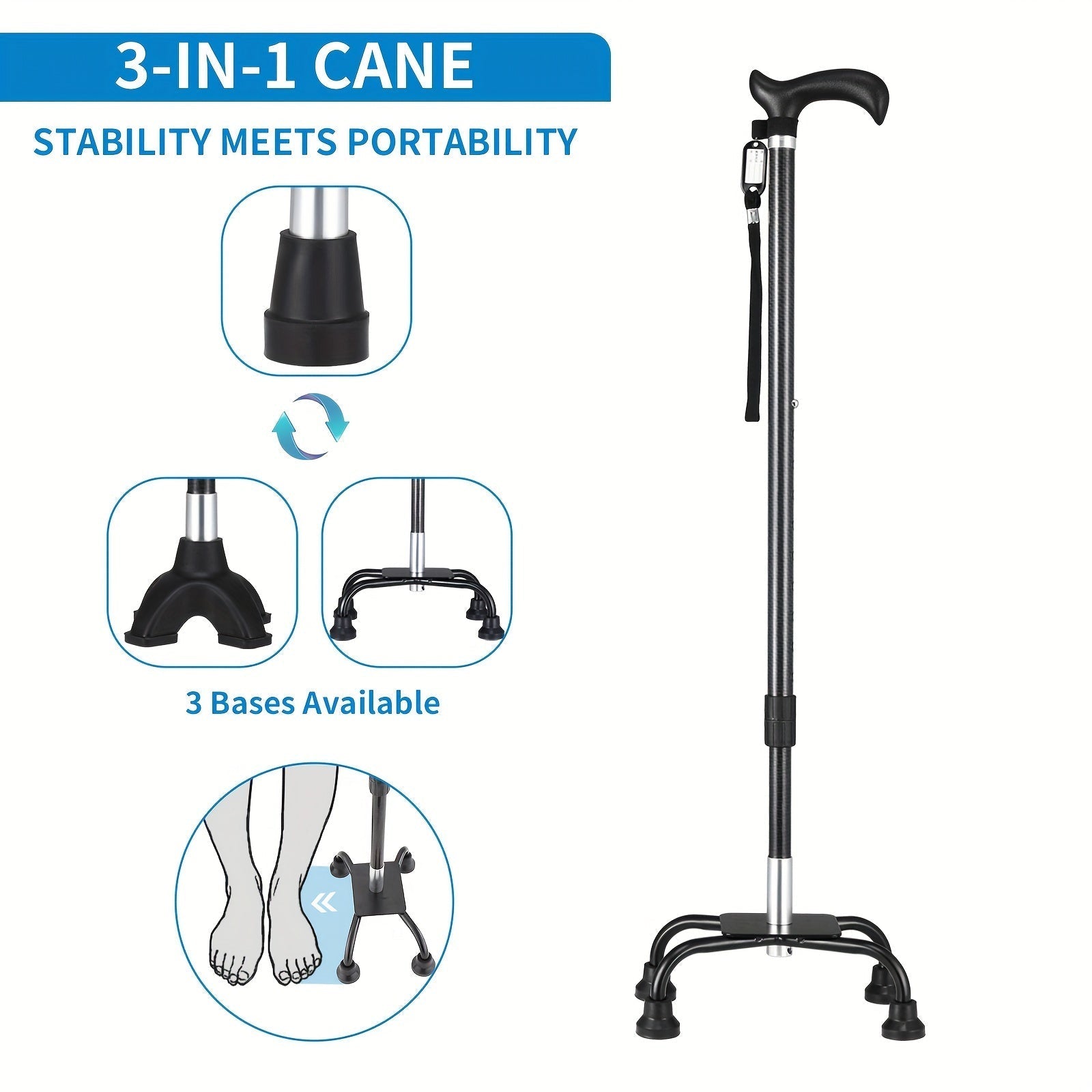 Carbon Fiber Adjustable Walking Cane