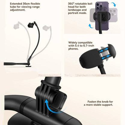 Minimalist Adjustable Flexible Neck-Mounted Phone Holder