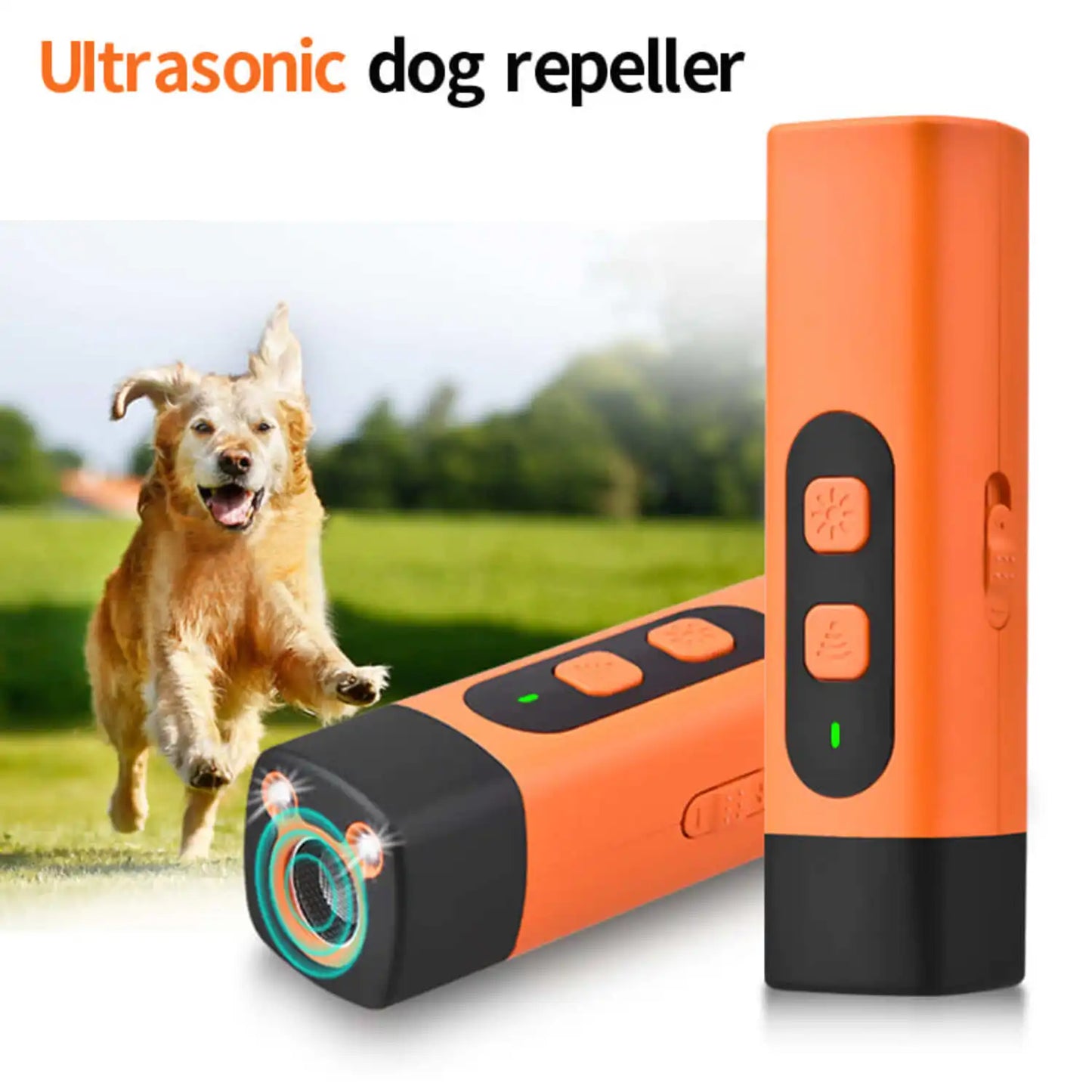 Minimalist LED Ultrasonic Dog Repeller