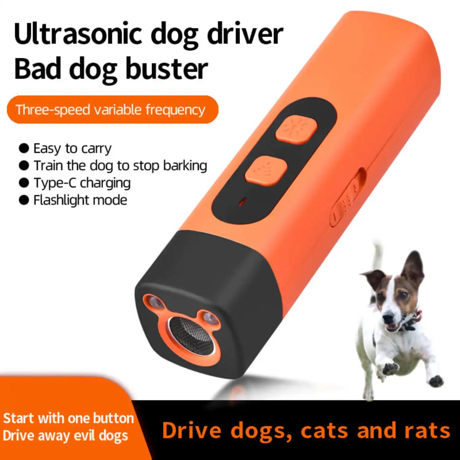 Minimalist LED Ultrasonic Dog Repeller