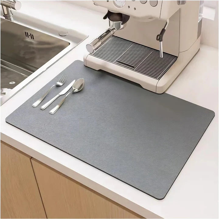 Microfiber Non-Slip Absorbent Dish Drying Mat