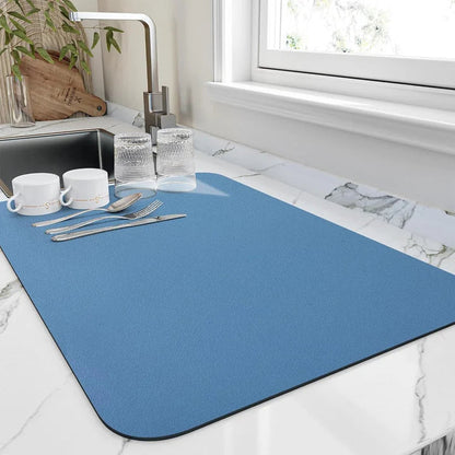 Microfiber Non-Slip Absorbent Dish Drying Mat