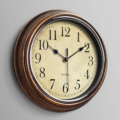 Wood Frame Antique Dial Wall Clock