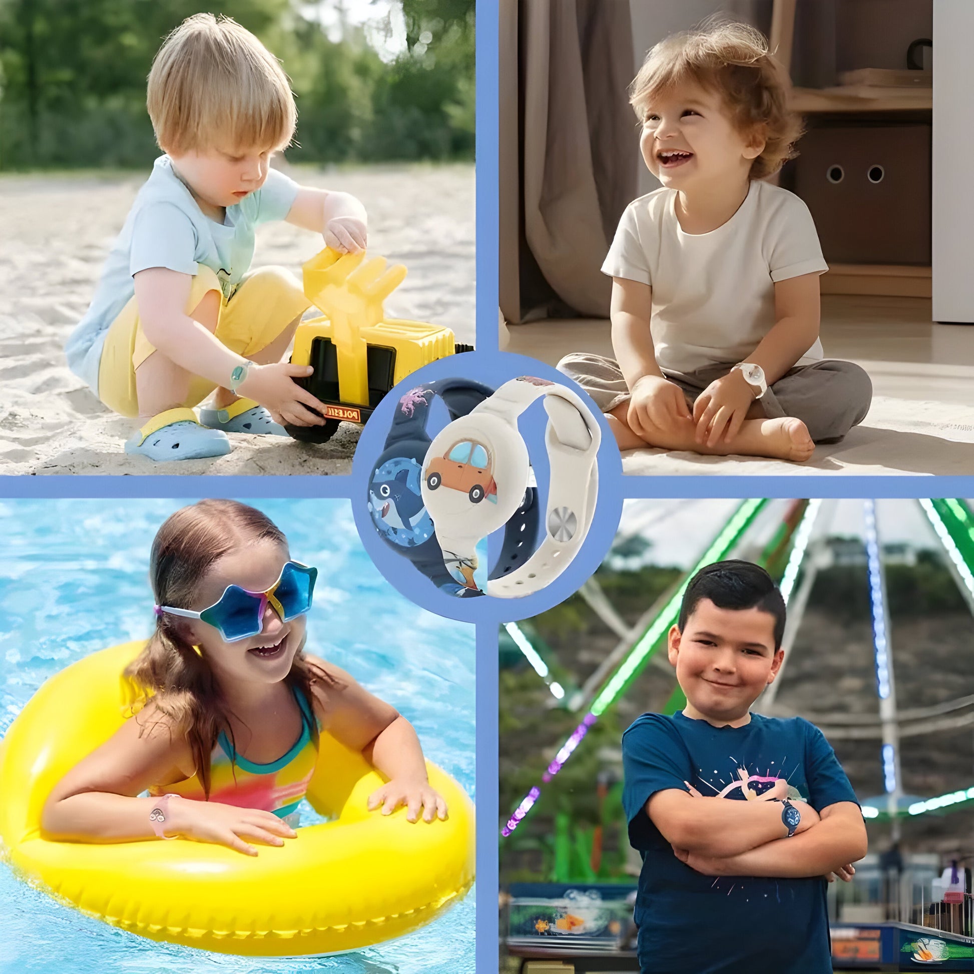 Silicone Adjustable GPS Tracker Wristband