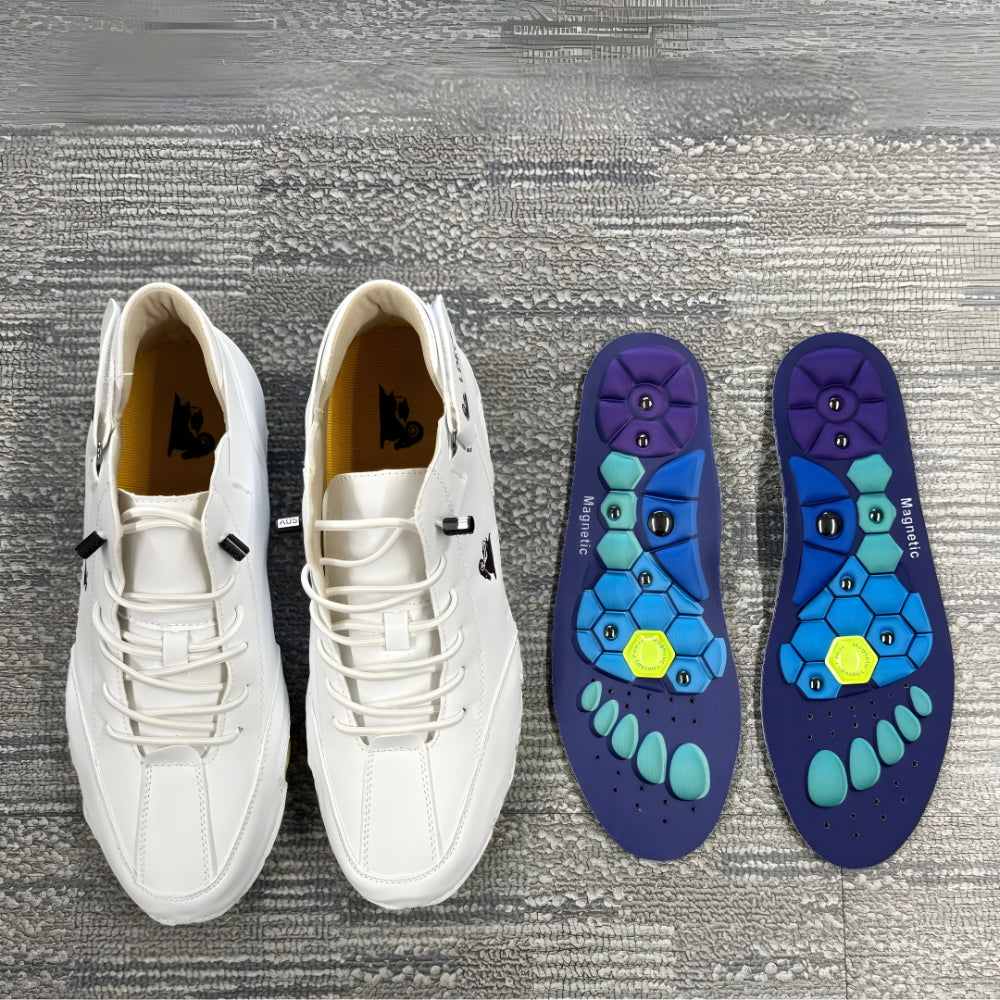 Contoured Magnetic Gel Orthopedic Shoe Insoles